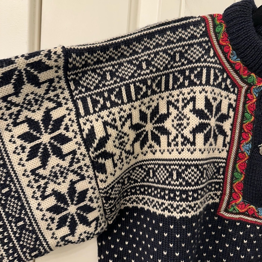 Vintage Christiania Sweaters Pure Wool Norwegian Nordic Sweater M - Picture 4 of 16
